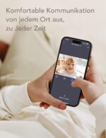 nooie Babyphone mit Kamera 1080P HD – WLAN Baby Monitor mit Nachtsicht & Gegensprechfunktion – Bild 8