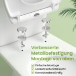 YEAUPE PRO Toilettensitz Duroplast mit Absenkautomatik – Oval, bis 150 kg belastbar – Bild 7