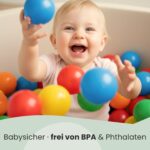 LittleTom 120 Bällebad-Bälle – BPA-freie Spielbälle für sichere motorische Entwicklung – Bild 4