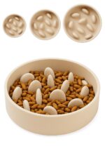 Flamingo Slow Feeder Greni 410ml – Anti-Schling Napf für kleine Hunde & Katzen
