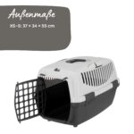 TRIXIE Transportbox Capri 2 XS-S – 34 x 31 x 55 cm Leichte Hundebox mit Metalltür – Bild 3