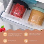 Béaba Glas-Portionsbehälter 150 ml Set mit 6 Behältern – Bruchsicheres Glas für Babynahrung – Bild 7