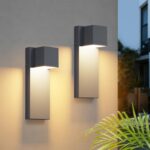 K-Bright LED Aussenlampe 16W, 2er Set – IP65 Wandleuchte Anthrazit für Innen & Aussen