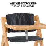 hauck Alpha Move Hochstuhl-Set mit Sitzkissen & Silikonteller – Mitwachsender Holzstuhl bis 90 kg – Bild 9