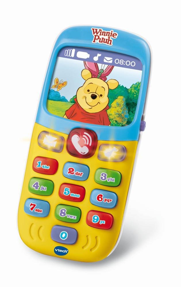 VTech Winnie Puuh Lernhandy – Interaktives Spielzeugtelefon für 9–36 Monate