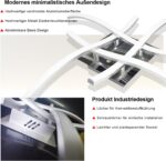 Sweier 4-Flammig LED Deckenleuchte 28W dimmbar mit Fernbedienung – Modern & energieeffizient – Bild 3