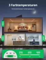 BOJIM LED Einbaustrahler 6er Set – 4W Deckenspots IP44 mit 3 Farbtemperaturen – Bild 2