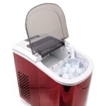 Mulano Eiswürfelmaschine Edelstahl Rot – 10-12 kg Eis täglich für Zuhause & Events – Bild 7