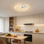 Homefire LED Deckenlampe 40cm Silber – 3000K Warmweiß, 23W für Wohnzimmer & Küche – Bild 2