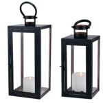 2er Set LED Laterne Marra aus Edelstahl & Glas – Moderne Gartenbeleuchtung 39 cm – Bild 6
