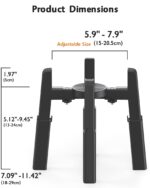 JUNSPOW Hundenapfständer mit verstellbarer Höhe & Breite – ergonomisch für mittlere & grosse Haustiere – Bild 2