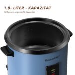 Eamoment 1,8L Reiskocher mit Dampfgarer & Antihaftbeschichtung – Multifunktional für 1–10 Personen – Bild 4
