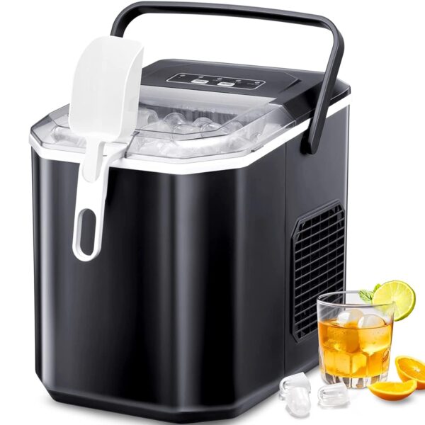 FZF Eiswürfelmaschine Kompakt – 9 Eiswürfel in 6 Minuten für Zuhause & Büro