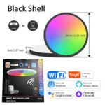 Eregou 24W LED Deckenleuchte Dimmbar mit RGB Farbwechsel – Smart Home Lampe für Alexa & Google – Bild 6