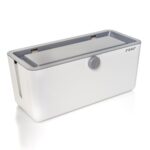 reer CableGuard Kabelbox – Kindersichere Steckdosenleisten-Box mit Drehverschluss
