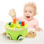TOP Bright Hammerspiel Schildkröte – Montessori Holzspielzeug ab 1 Jahr – Bild 6