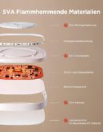 Govee RGBIC Smart Deckenleuchte 24W – 16 Mio. Farben & KI-Steuerung für intelligente Wohnräume – Bild 5