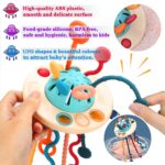 Jokooan Montessori Spielzeug UFO mit Silikonschnur – Motorikspielzeug für Babys 12-36 Monate – Bild 4