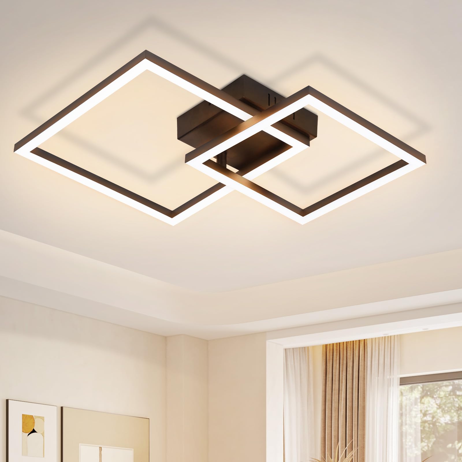 Homefire LED-Deckenleuchte 20W mit schwenkbarem Design – Moderne Deckenlampe 3000K für Küche & Wohnzimmer
