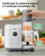 Bear 6-in-1 Dampfgarer mit Mixer – Premium Babynahrungszubereiter BPA-frei – Bild 3