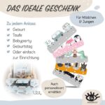 Kindsblick® Safari Kindergarderobe Naturfarben – 4 Haken Wandgarderobe inkl. A4 Poster – Bild 8