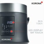 Korona Reiskocher 58011 mit Dampfgarer – Digitaler Reiskocher mit Warmhaltefunktion – Bild 5