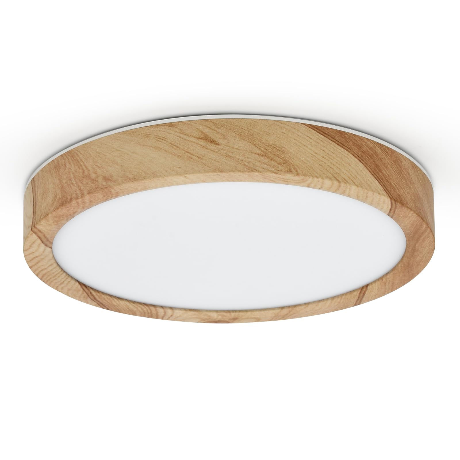 LVL LED-Deckenleuchte 12W Holzmaserung – Nordisches Design mit 3 Farbtemperaturen
