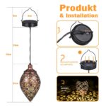 2er Set Orientalische Solarlaterne Görvitor – Warmweiß LED IP44 für Garten & Balkon – Bild 7