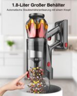 Bulelink Akku-Stabstaubsauger 55 kPa 650W – Kabelloses Reinigungssystem für Tierhaare & Teppiche – Bild 6
