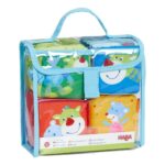 HABA Spielwürfel Maus Merle & Drache Duri – 4 Stoffwürfel für Babys ab 6 Monaten