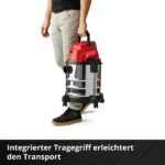 Einhell Akku-Nass-Trockensauger TC-VC 18/20 Li S-Solo – 20L Edelstahl für Profis – Bild 11
