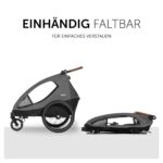 hauck Dryk Duo 2in1 Fahrradanhänger & Buggy für 2 Kinder – Melange Grey – Bild 9