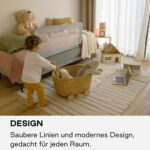 Jané Klappbares Kinderbettgitter 110 cm – Sicherheit & Atmungsaktivität mit Transporttasche – Bild 6