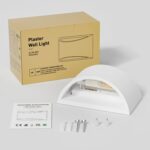 HYDONG LED Wandleuchte 7W Gips – Modernes Designlicht mit Warmweiss für Wohnzimmer & Schlafzimmer – Bild 7