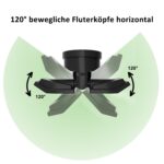Northpoint LED Batteriestrahler mit Bewegungsmelder – 400 Lumen Fluter 2er-Set Schwarz – Bild 2