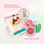 Jolly Designs Mini Quiet Book Magischer Vogel – Montessori Motorikbuch ab 18 Monaten – Bild 8