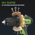 Greenworks 35 Nm Akkubohrer-Set – 24 V Lithium mit 2 Ah Akku & Koffer – Bild 4