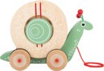 Small Foot Nachzieh-Stecktier Schnecke – Motorikspielzeug zum Laufenlernen ab 12 Monaten – Bild 4
