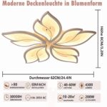 LED Deckenleuchte dimmbar 40W – Farbwechsel mit Fernbedienung & App für Wohnzimmer – Bild 2