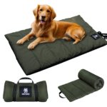 OneTigris Hundedecke 110 x 68 cm – Wasserdichtes Hundebett mit Tragegurt für Camping & Reisen