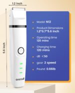 oneisall 4in1 Hundeschermaschine Kabellos – Schermaschine, Pfotentrimmer & Krallenschleifer – Bild 7