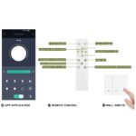 LED Deckenleuchte Ø80cm Weiß – Dimmbar mit Fernbedienung & Memory-Funktion für Wohnzimmer – Bild 4