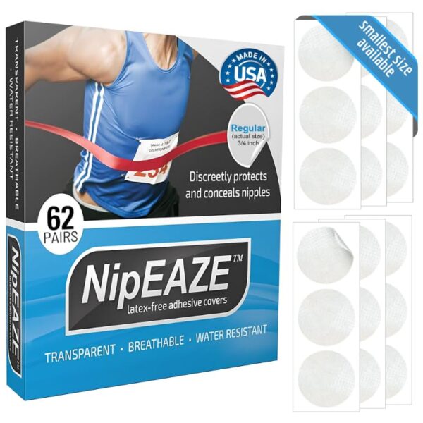 NipEaze Athletic Nipple Covers – Chafing Protection & Concealment für Damen & Herren