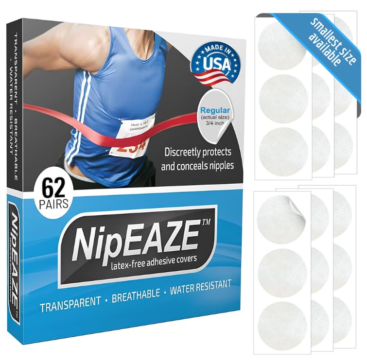 NipEaze Athletic Nipple Covers – Chafing Protection & Concealment für Damen & Herren