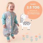 schlummersack Ganzjahr-Schlafsack mit Füssen & abnehmbaren Ärmeln – 2.5 Tog für 90-100 cm – Bild 5