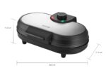 Unold Pancake-Maker American – Doppel-Pfannkuchen-Maker mit Antihaftbeschichtung & Backampel – Bild 2