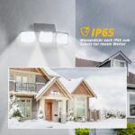 OUSFOT Solarleuchte mit Bewegungsmelder 180 LED – 360° Weitwinkel IP65 wasserdicht – Bild 6