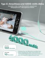 GHB Babyphone 7 Zoll 1080P IPS mit Infrarot-Nachtsicht – Sicherer Babymonitor für Eltern – Bild 3