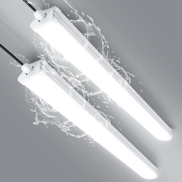 papasbox 2er Set LED Leuchtstoffröhren 120cm 40W – IP65 Feuchtraumleuchte für Werkstatt & Garage