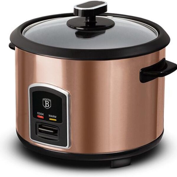Berlinger Haus Reiskocher 1,8L Rose Gold – Elektrischer Reiskocher für 10 Portionen